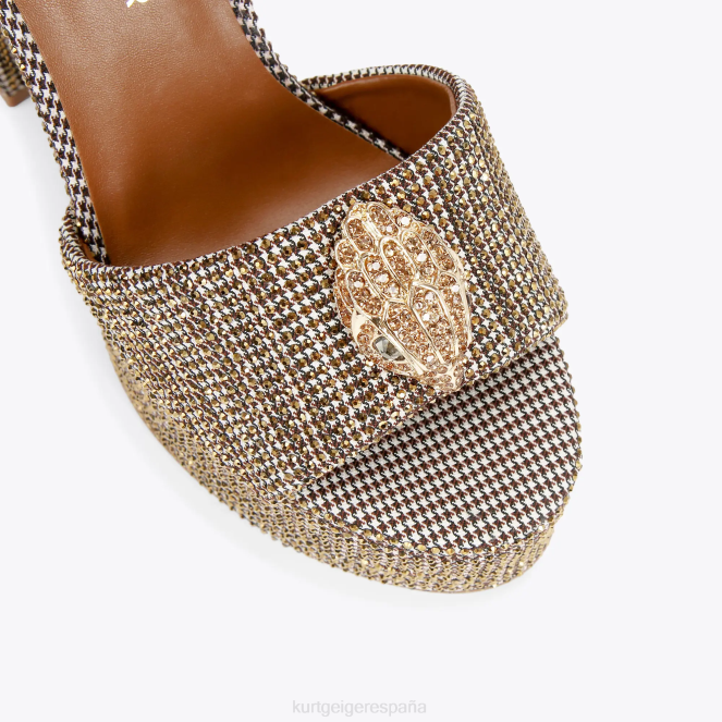 Kurt Geiger mujer sandalia london kensington con plataforma 2LPR334 | calzados beige